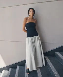 Anna Quan Amyra Dress Dove Cotton Size 8 for rent on The Volte - image 1