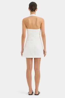 Sir The Label Noemi Halter Mini Dress Ivory Size 6 for rent on The Volte - image 2