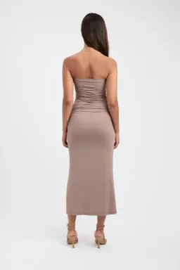 Kookai Elise Strapless Dress Ginger Snap Size 8 for rent on The Volte - image 2