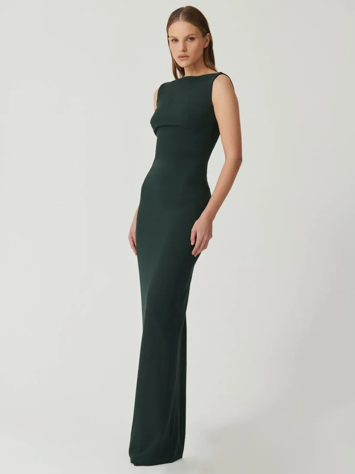 Effie Kats Verona Gown Sacremento Green Size S / AU 8 - Image 2