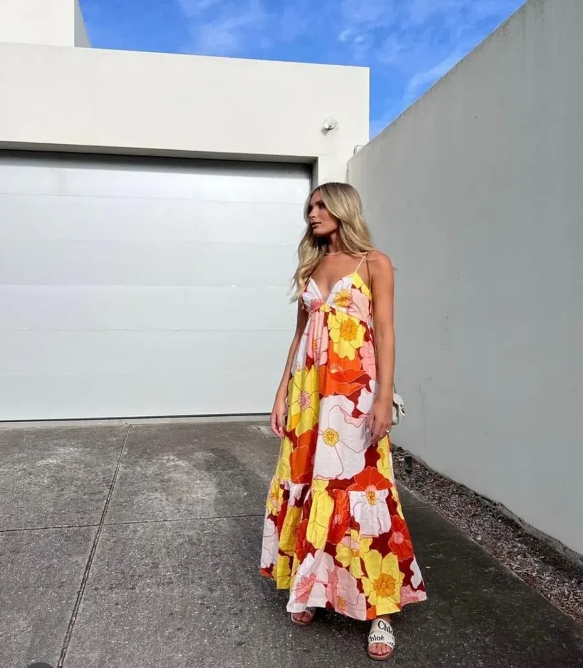 Steele Farida Maxi Dress Floral Size AU 8 - Image 6