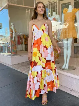 Steele Farida Maxi Dress Floral Size AU 8 for rent on The Volte - image 3