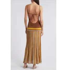 Bec & Bridge Citara Knit Maxi Dress Cocoa Size AU 8 for rent on The Volte - image 3