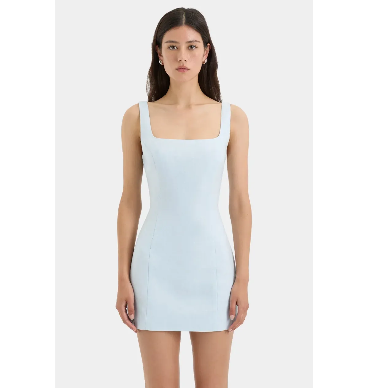 Sir the Label Iris Tie Mini Dress in Light Blue Size 1 / AU 8 - Image 3