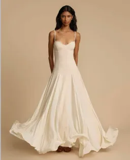 Arcina Ori  Paloma Dress in Stone Size 8  for rent on The Volte - image 2