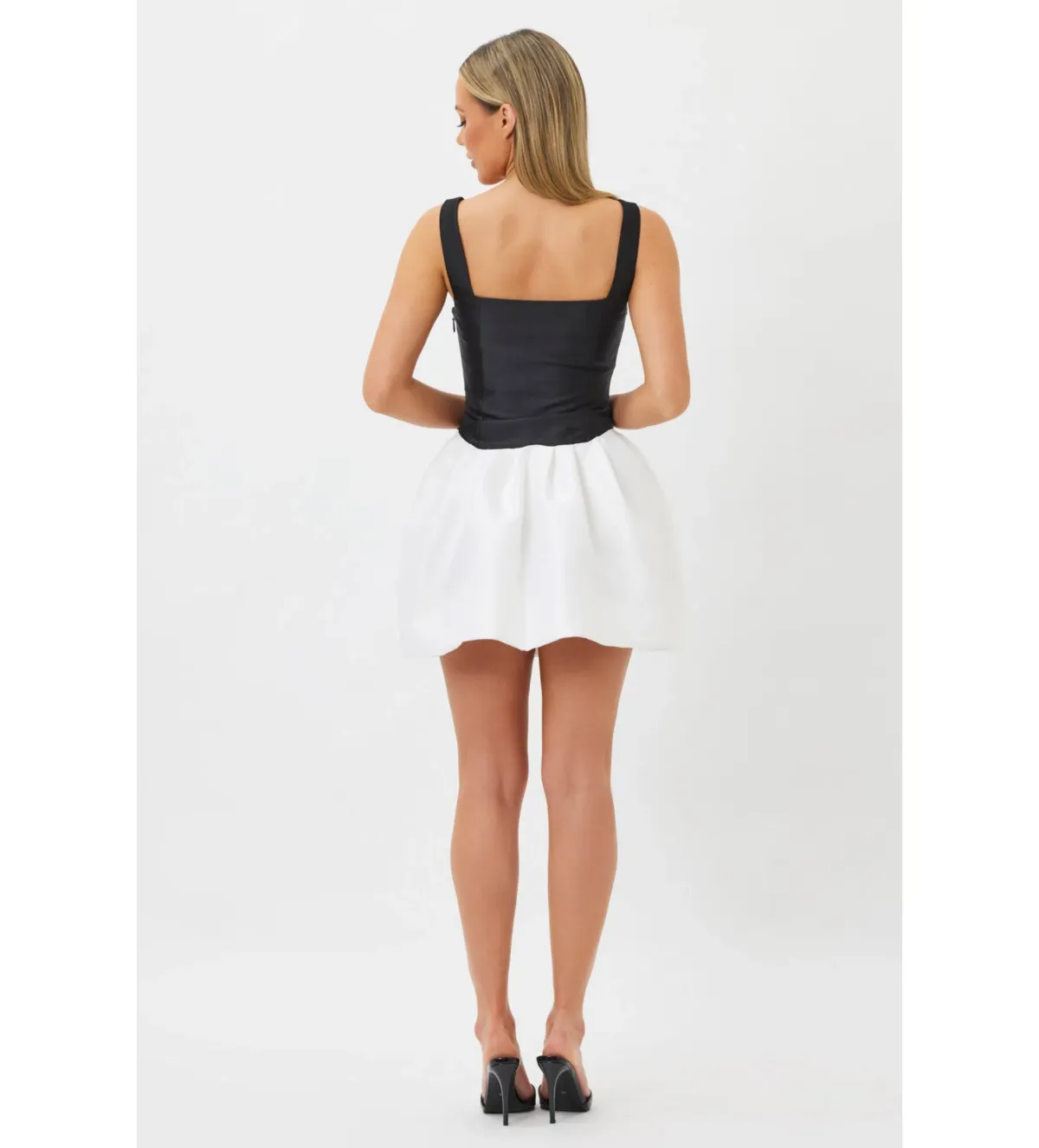 Bianca & Bridgett Alba Mini Dress Black/White Size 12  - Image 2
