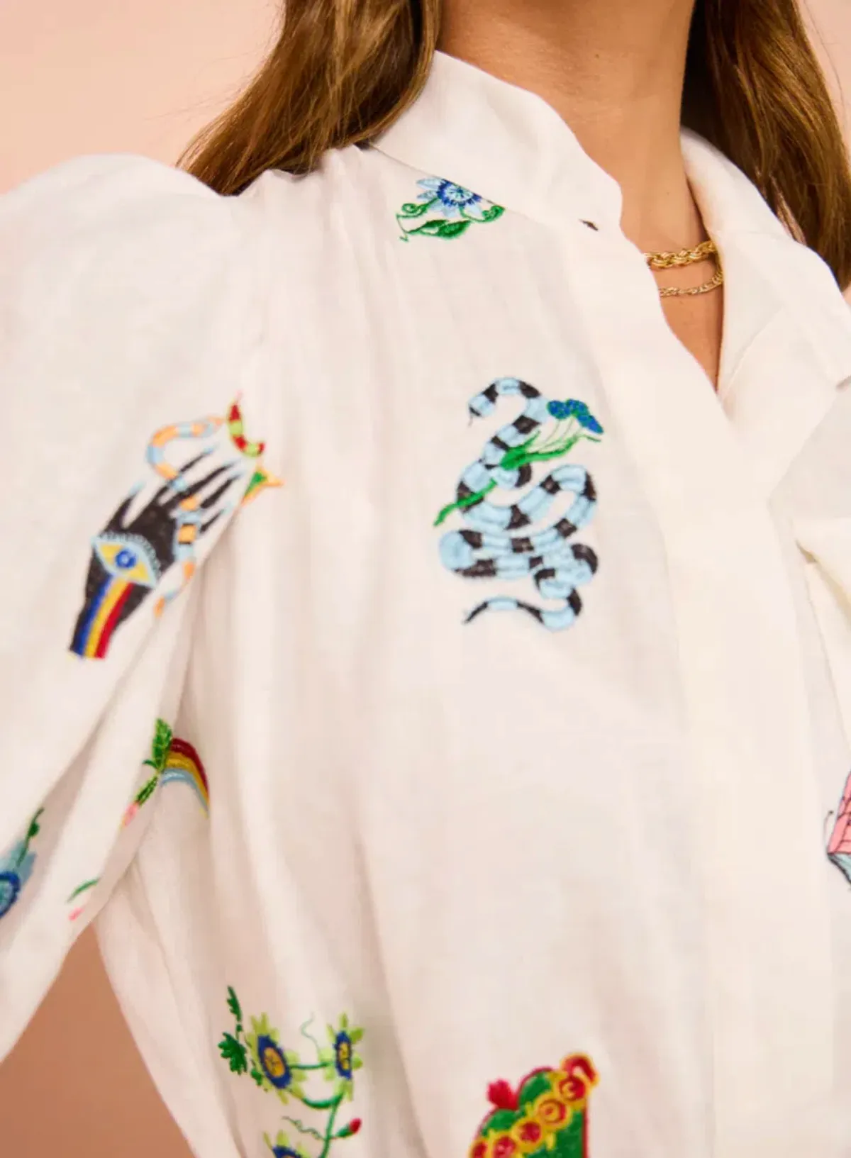 Alemais Atticus Shirt Dress Print Size 10 - Image 3