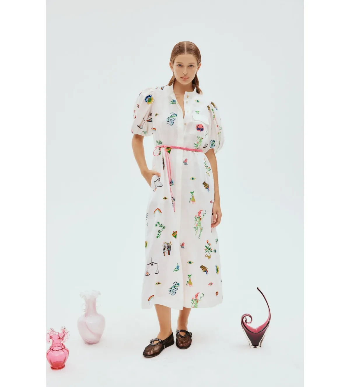 Alemais Atticus Shirt Dress Print Size 10 - Image 1