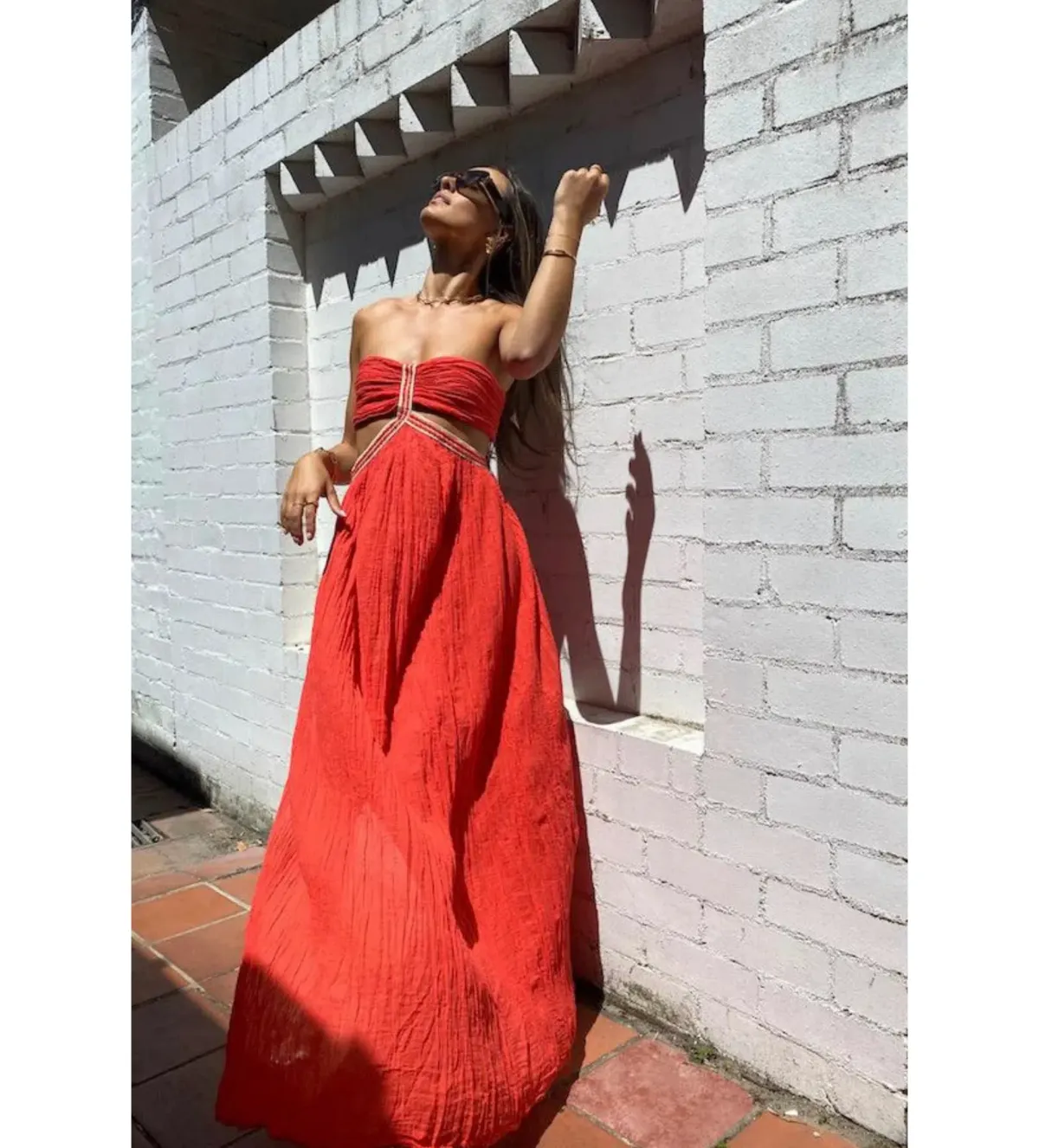 D'Artemide Chloe Dress Red Size 6-12 - Image 2