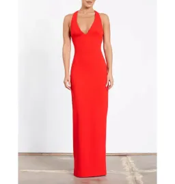 Effie Kats Eiza Gown in Cherry Red Size S / AU 8 for rent on The Volte - image 1