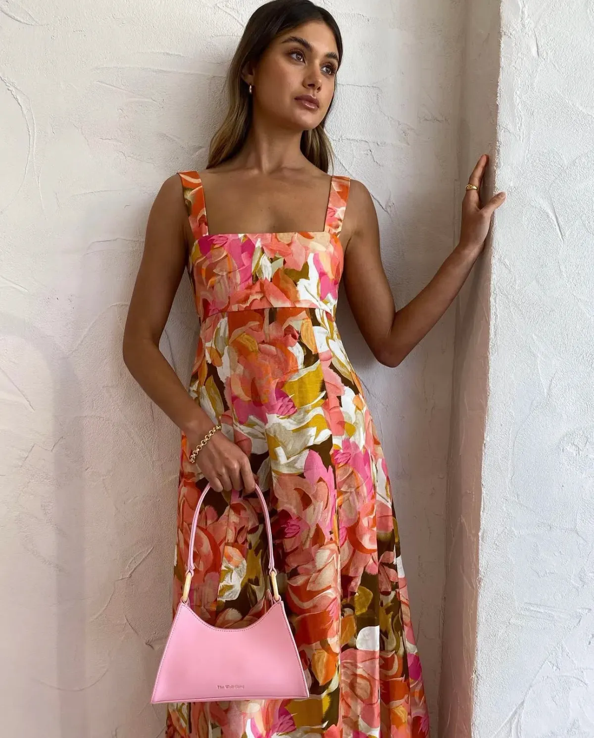 Acler Tate Dress Size 14 Pink Bouquet Maxi  - Image 5