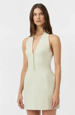 Camilla & Marc Petra Mini Dress in Pistachio Size 6 for rent on The Volte - image 2