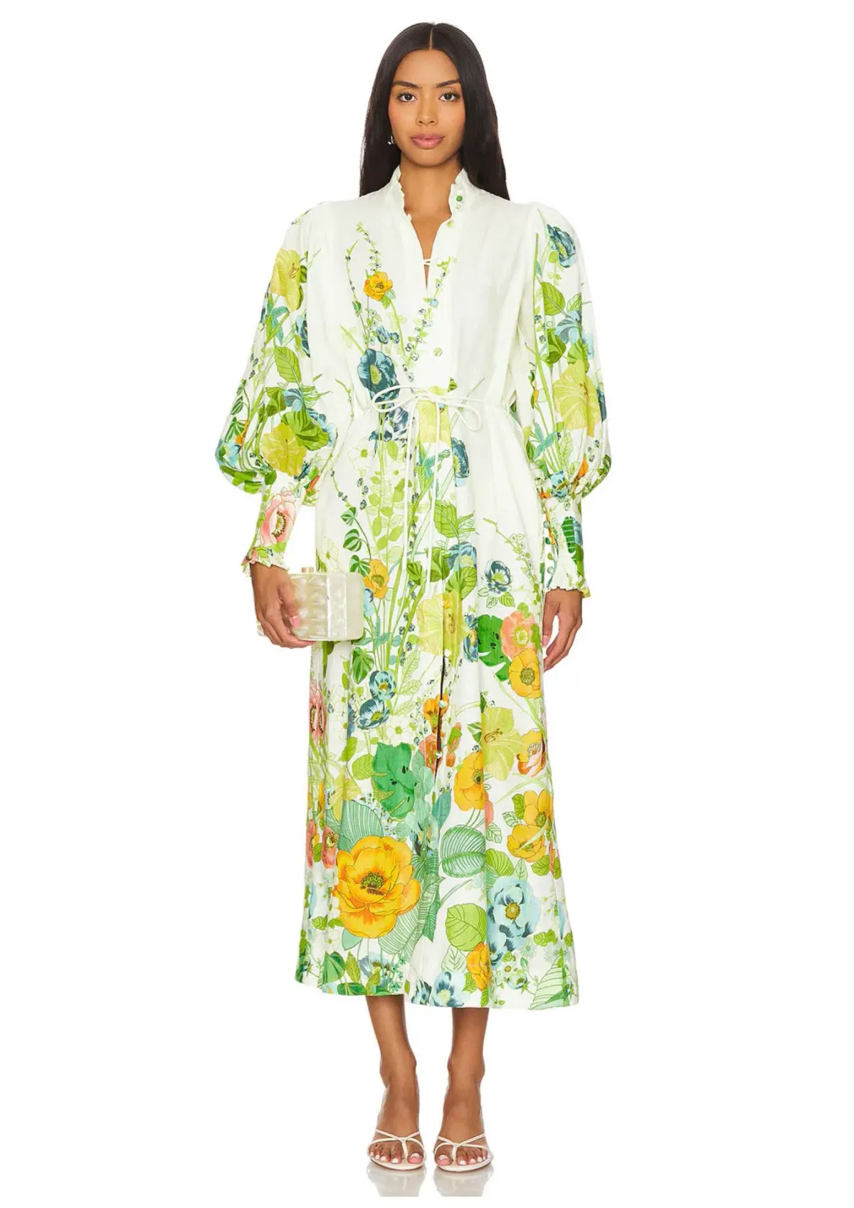 Alemais Zhivago Constance Shirt Dress Floral Size 16 - Image 4