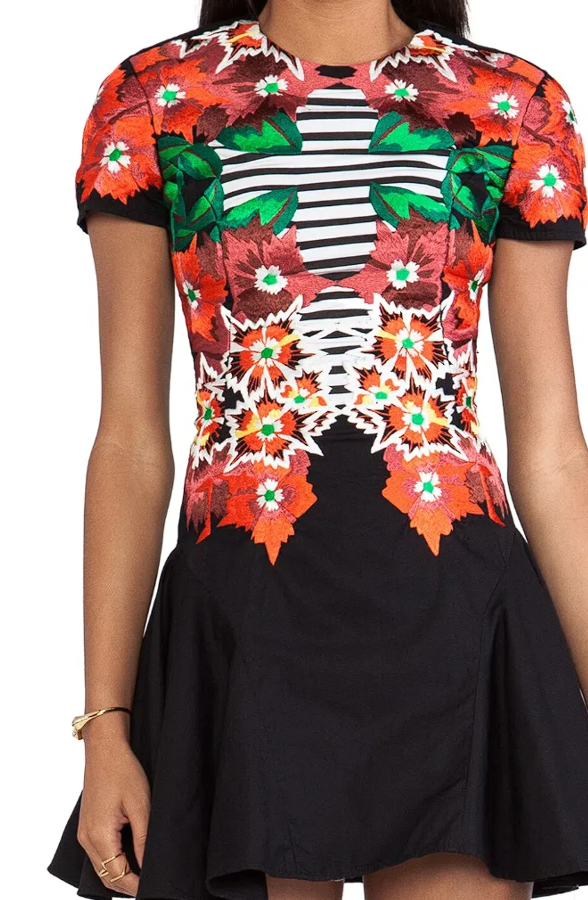 Alice McCall Earls Court Flare Skirt Mini Dress Multi Size 8 - Image 4