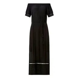 Seed Heritage Romantic Embroidered Off The Shoulder Maxi Dress Black Size 14 for rent on The Volte - image 2