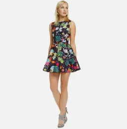Camilla and Marc Cosmic Gardens Mini Dress Print Size 8 for rent on The Volte - image 1