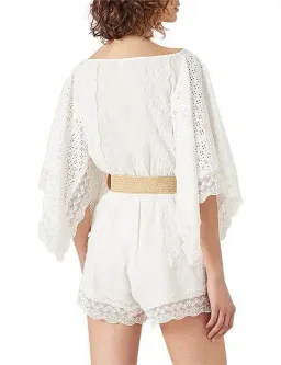 Tigerlily Elati Broderie Lace Onesie Playsuit White  for rent on The Volte - image 6