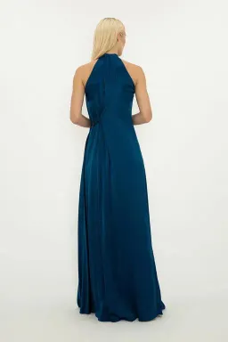 Bianca Spender Isabella Pure Silk Ball Gown in Navy Size 8 for rent on The Volte - image 2