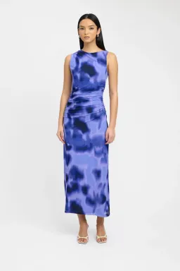 Kookai Poppy Purple Print Maxi Dress Poppy Size 8 for rent on The Volte - image 1