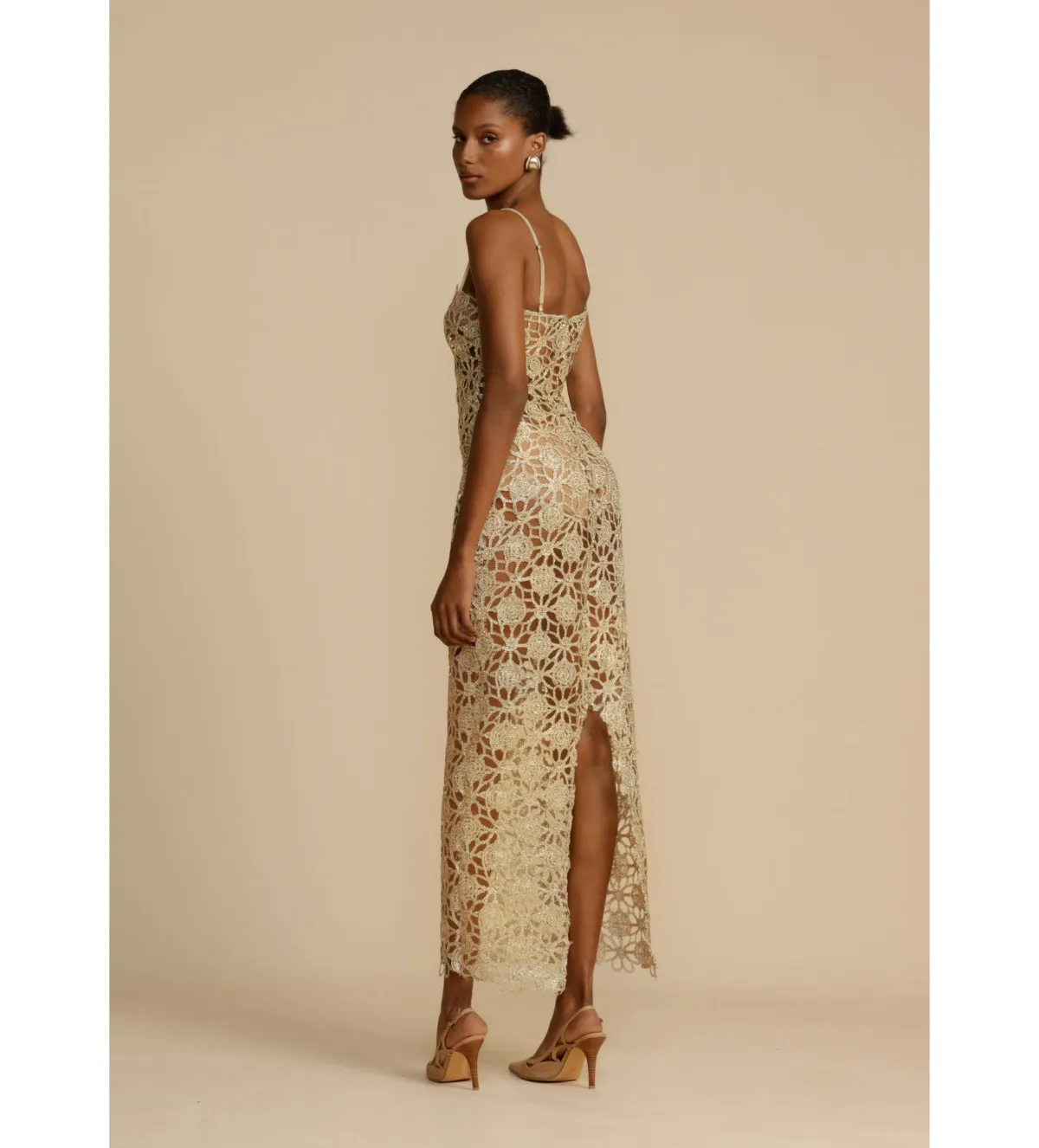 Arcina Ori Kendra Dress Gold Size 6  - Image 3