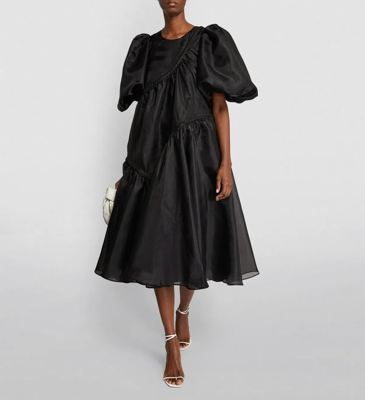 Aje Riviera Braided Midi Dress Black Size 6 - Image 1