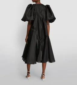 Aje Riviera Braided Midi Dress Black Size 6 for rent on The Volte - image 2