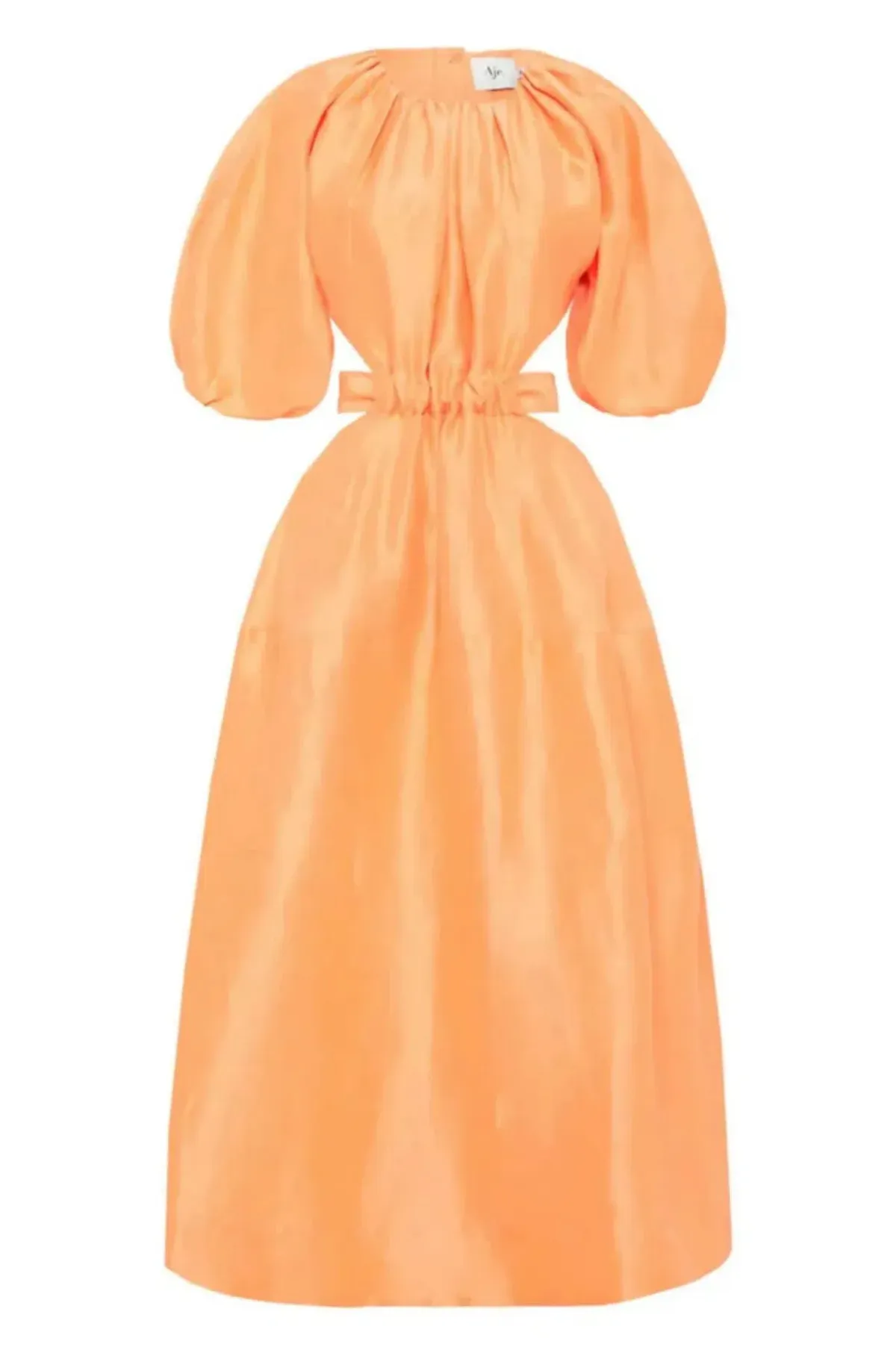 Aje Mimosa Cutout Midi Dress In Mandarin Size 12 - Image 6
