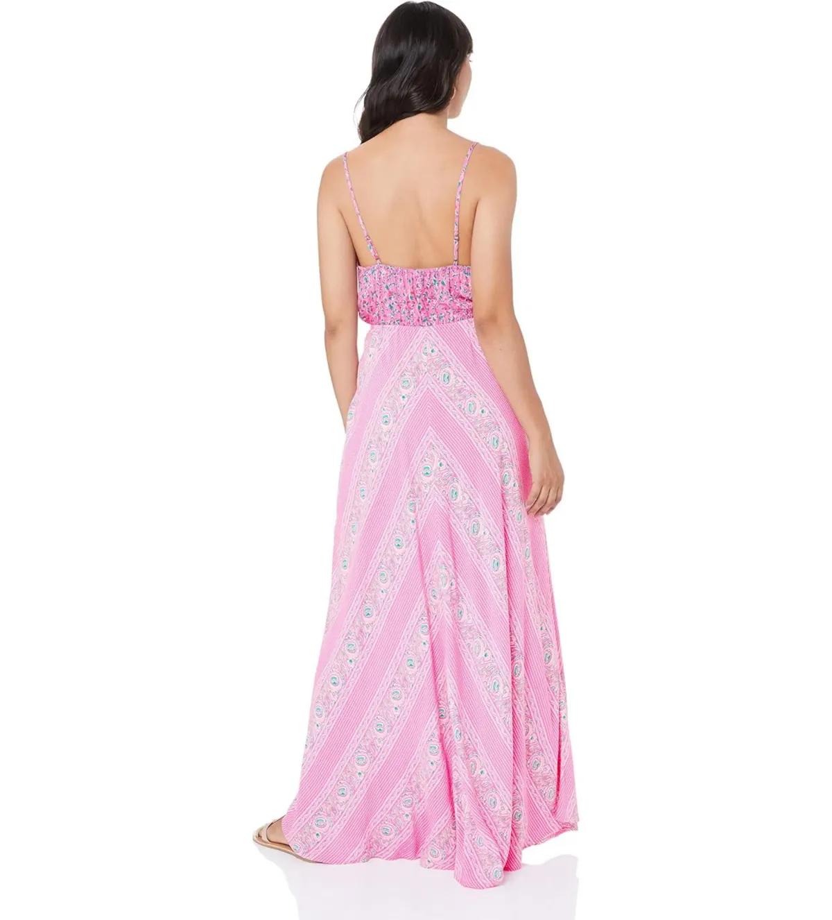 Tigerlilly Malia Pink Patchwork Maxi Dress Pink  Size 14  - Image 1