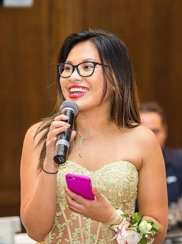 La Femme Strapless Gown Gold/Nude Size 8  for rent on The Volte - image 2