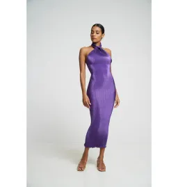 L'Idee Arabian Klum Midi Dress Purple Size AU 6 for rent on The Volte - image 1