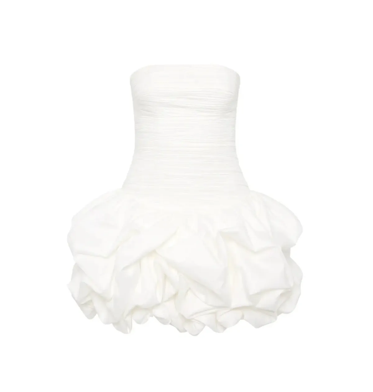 Aje Violette Bubble Hem Mini Dress in Ivory Size AU 10 - Image 5