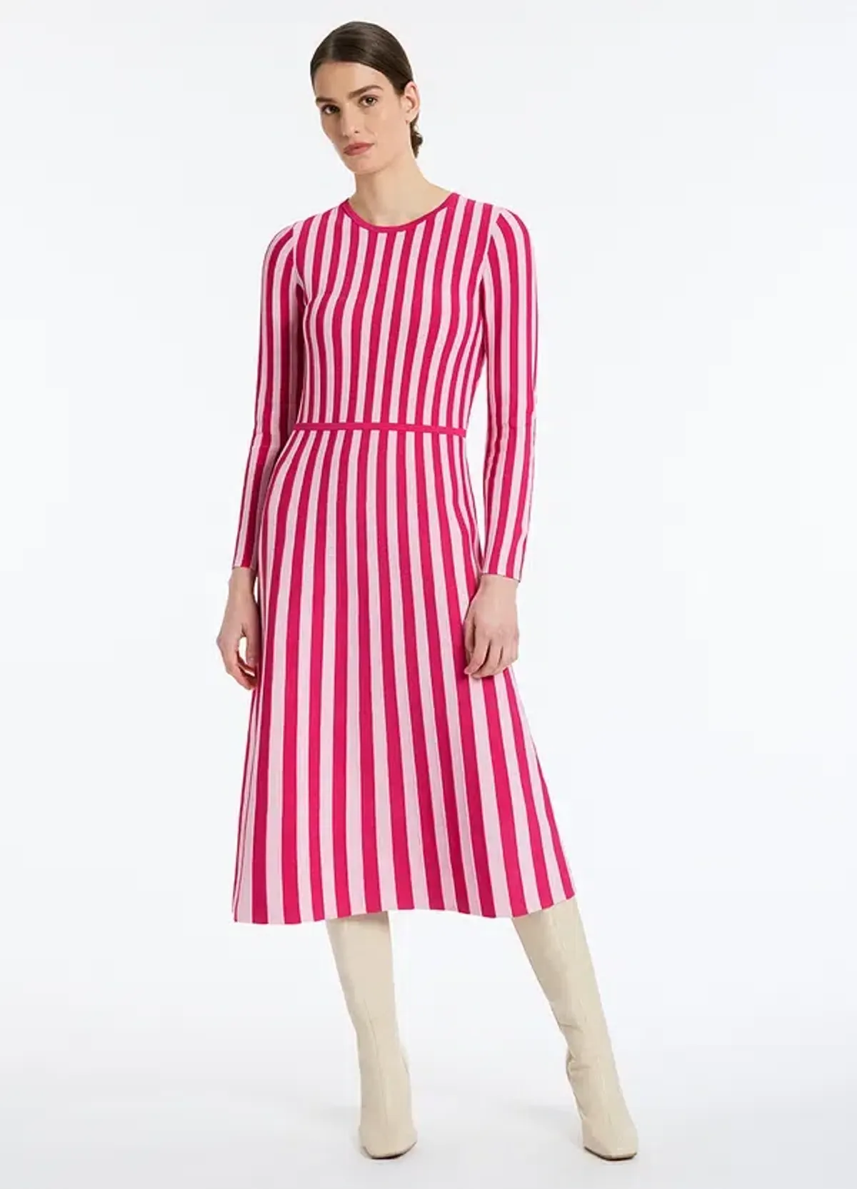David Lawrence Elodie Knit Dress in Pink Size AU 10 - Image 1