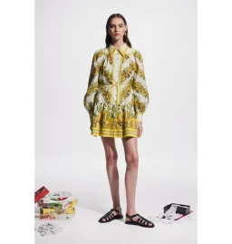 Alemais Gisela Mini Dress Print Size AU 10 for rent on The Volte - image 1