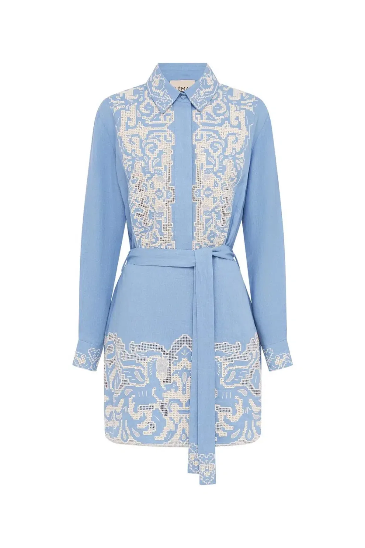 Alemais Arion Mini Dress Cornflower Blue Size AU 10  - Image 18