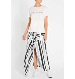 Sass and Bide The Front Row Maxi Skirt Black/Silver Size AU 6  for rent on The Volte - image 1