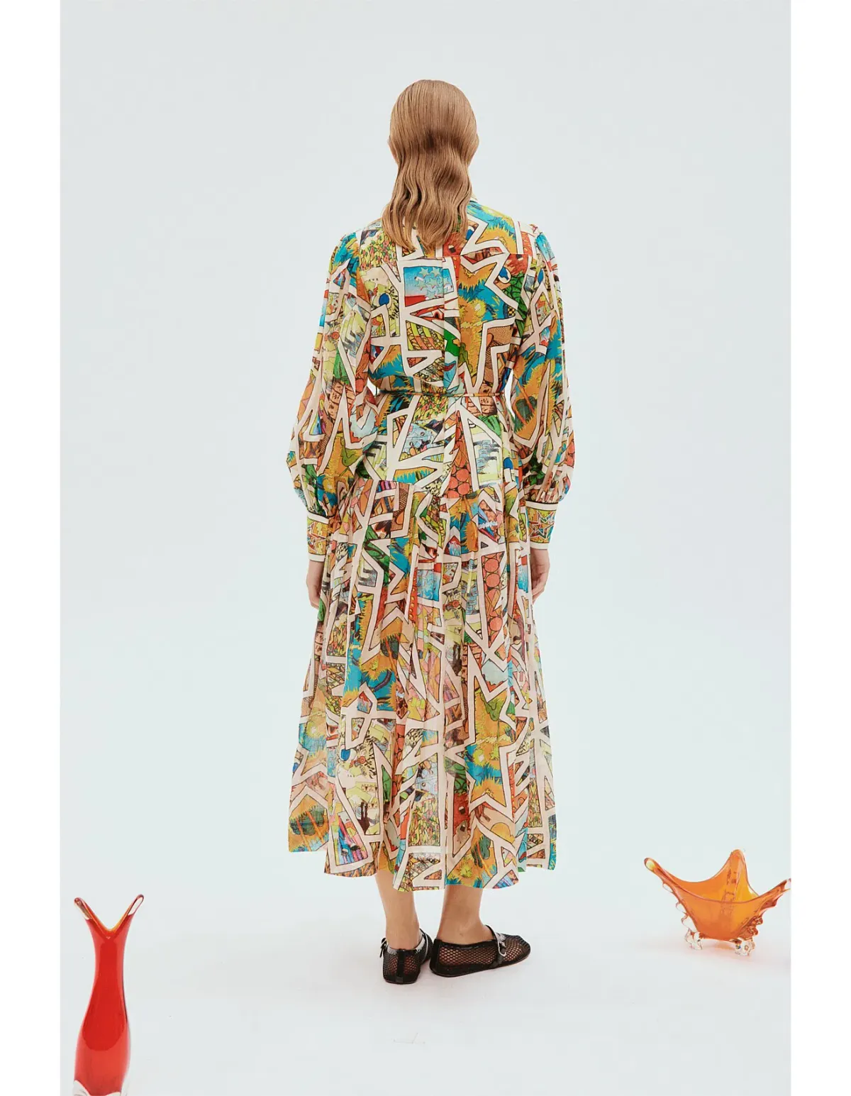 Alemais Star Man Midi Shirtdress Multi Size 10 AU - Image 3