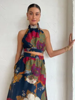 Sir the Label Bonita Halter Top and Maxi Skirt Set Floral Size 6 for rent on The Volte - image 2