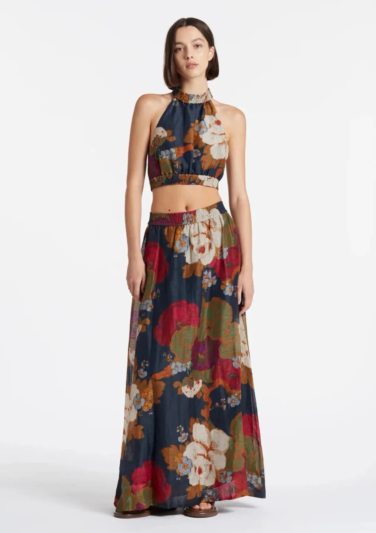 Sir the Label Bonita Halter Top and Maxi Skirt Set Floral Size 6 - Image 4