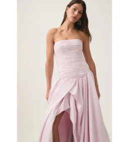Aje Violette Bubble Hem Maxi Dress Pastel Pink Size AU 8 for rent on The Volte - image 4