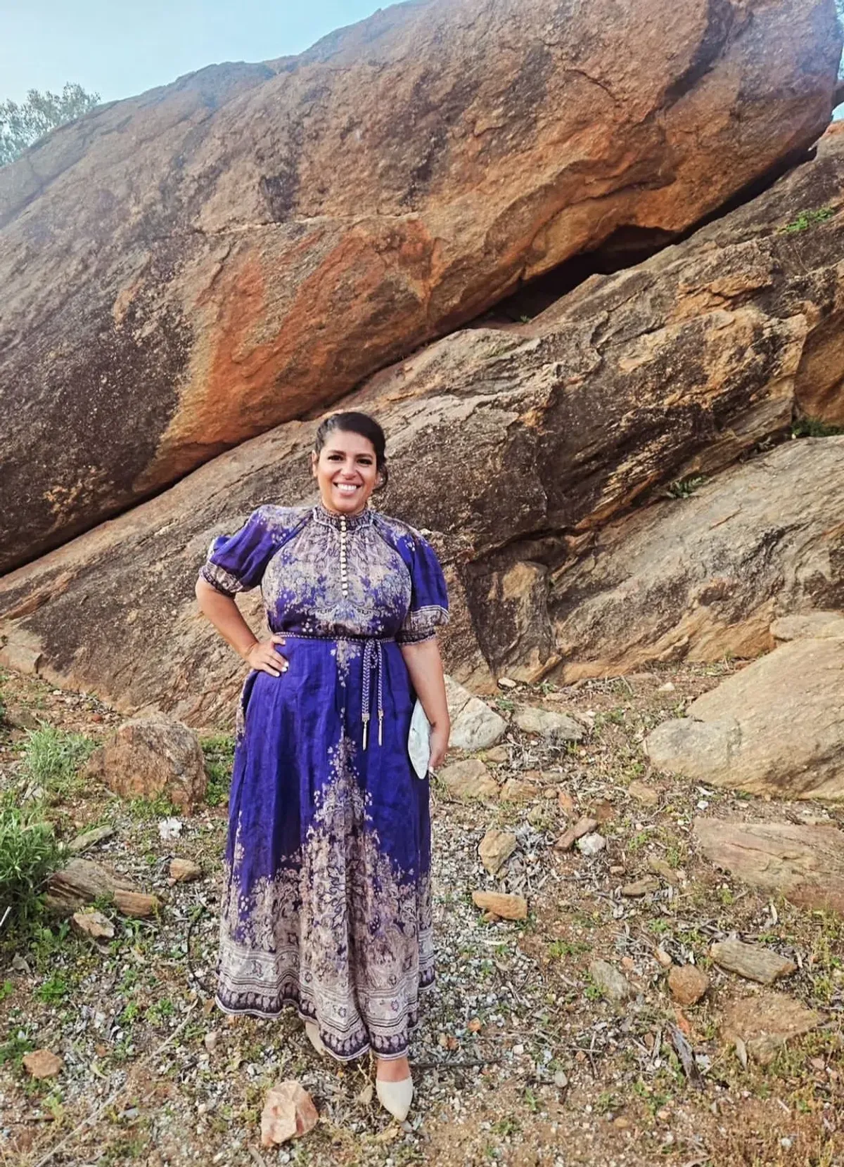 Zimmermann Anneke Swing Maxi Dress Indigo Paisley Size 2 / AU 12 - Image 3