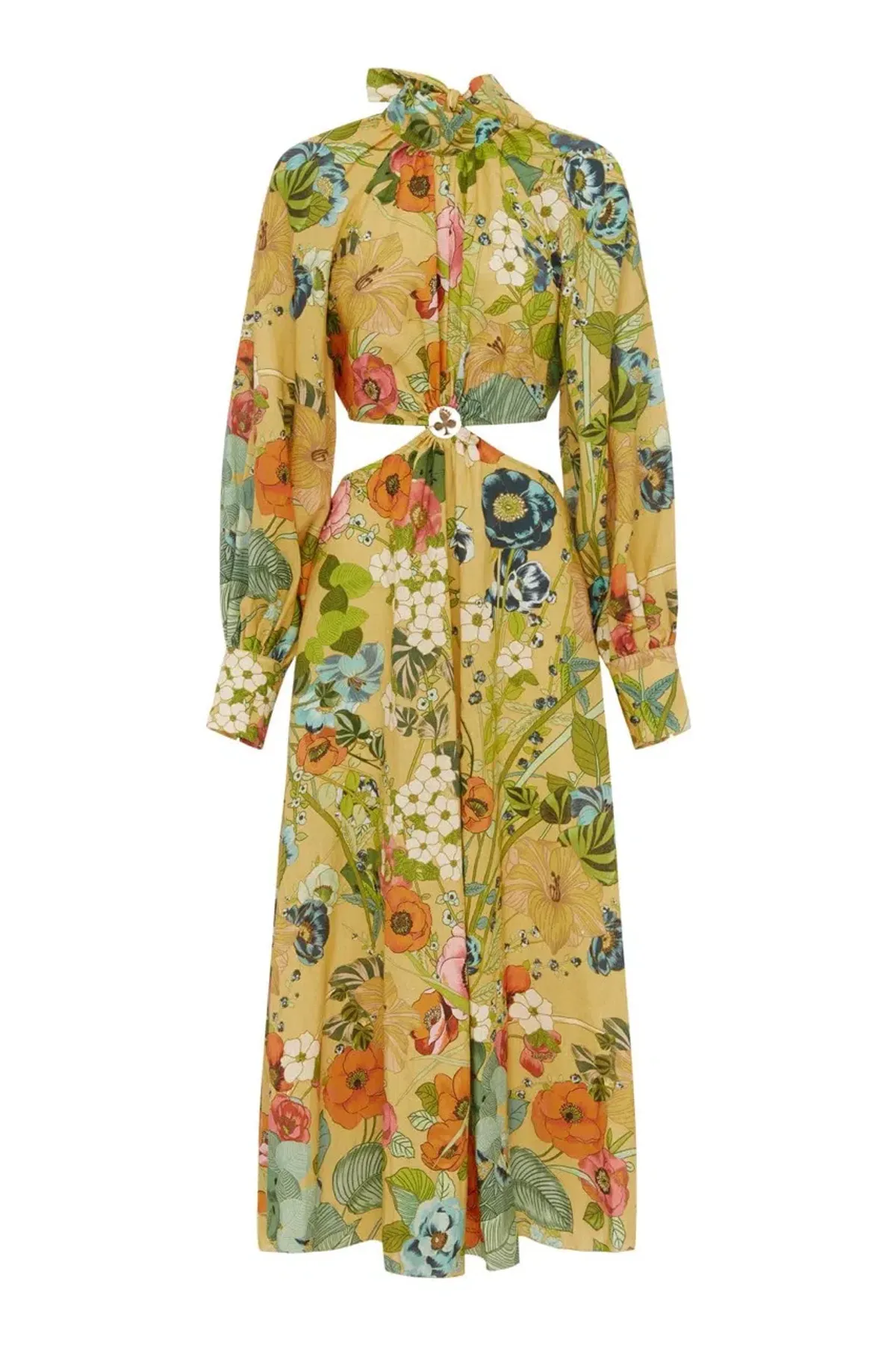 Alemais Cresida Cut Out Midi Dress Multi Size 10 - Image 18