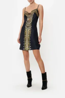 Camilla Short Bias Slip Dress in Its All Over Torero Print Size L / AU 14 for rent on The Volte - image 1