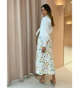 Alemais Golden Hands Shirt and Tube Skirt Set Print Size 14 for rent on The Volte - image 2