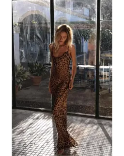 Rat & Boa Valentina Maxi Dress Leopard Print Size M / AU 10 for rent on The Volte - image 2