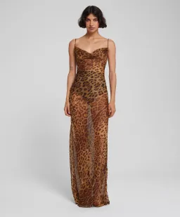 Rat & Boa Valentina Maxi Dress Leopard Print Size M / AU 10 for rent on The Volte - image 1