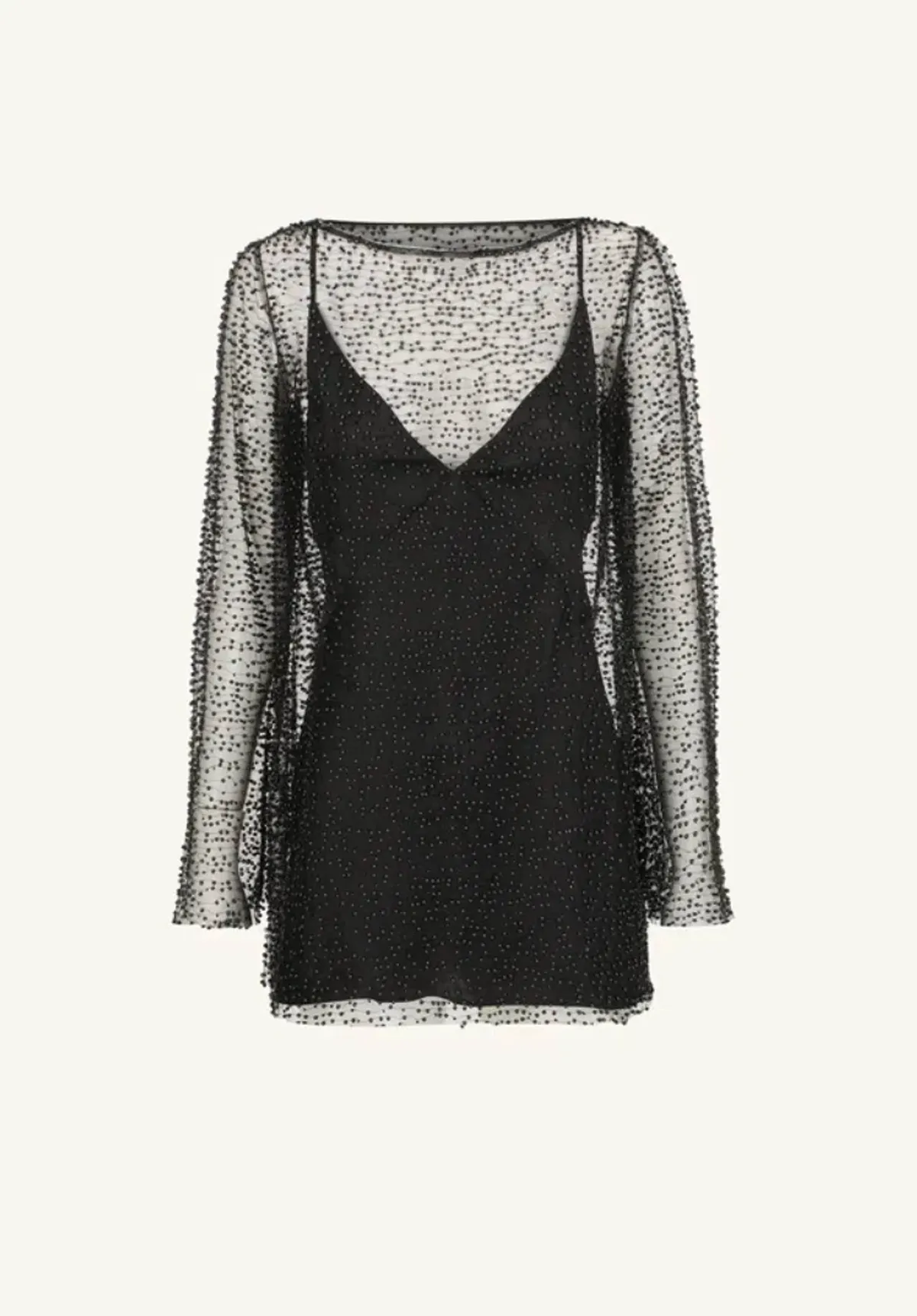 Shona Joy Mona Long Sleeve Mini Dress Black Size 12  - Image 2