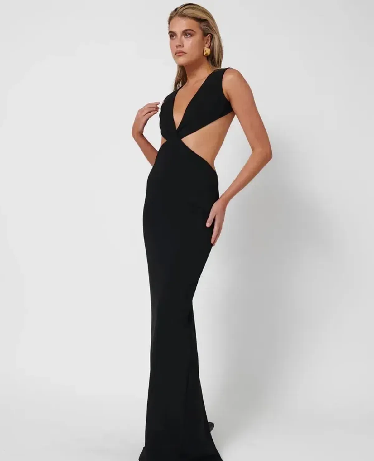 Effie Kats Valencia Gown In Black Size S / AU 8 - Image 2