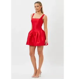 Bianca & Bridgett Alba Mini Dress Red Size AU 8 for rent on The Volte - image 4