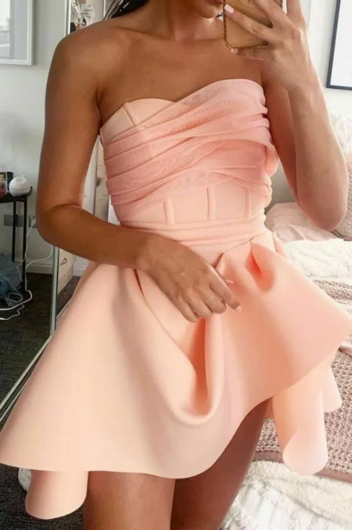 Eliya the Label Tayla Mini Dress Peach Size XS/Au 6  - Image 3