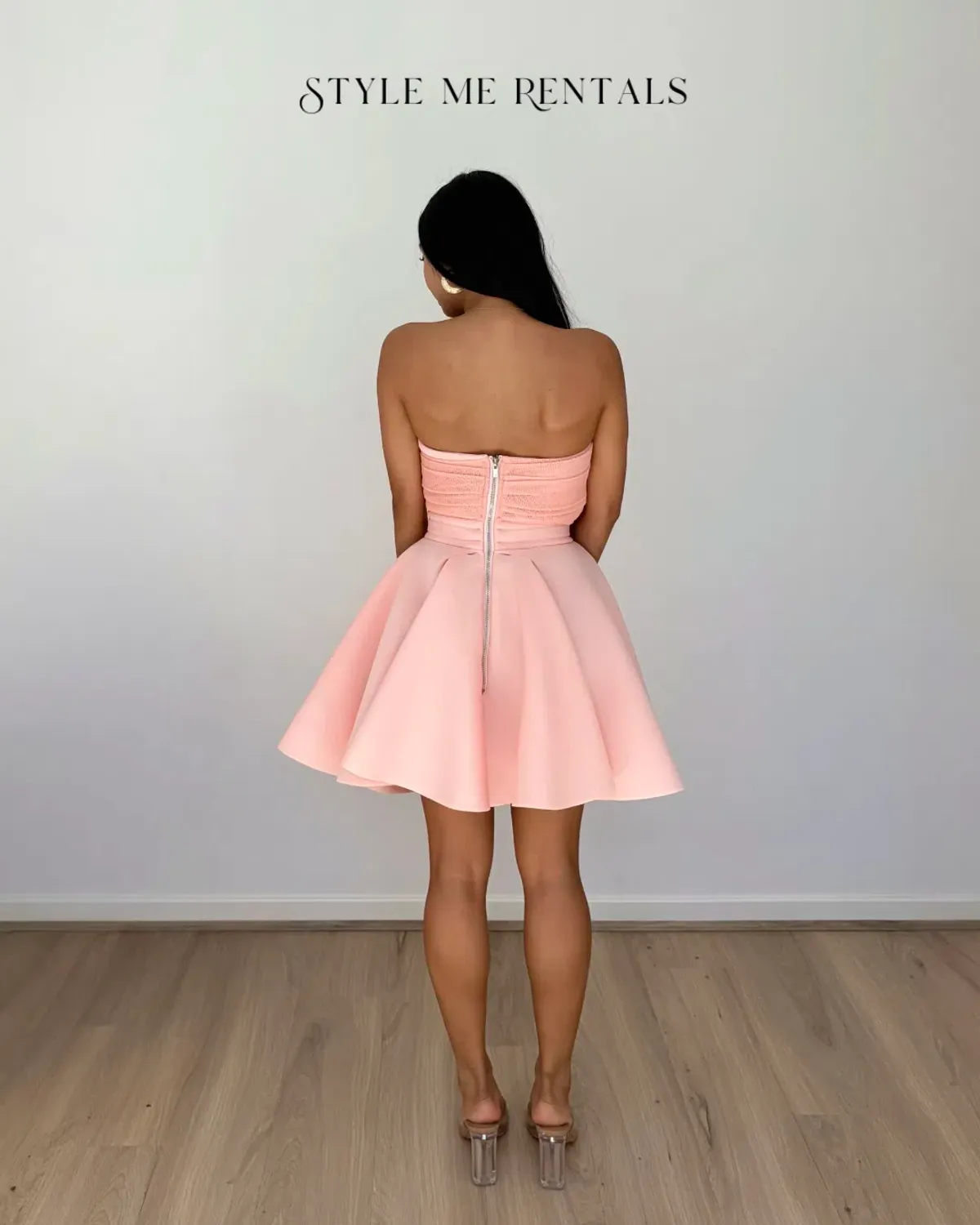 Eliya the Label Tayla Mini Dress Peach Size XS - Image 4